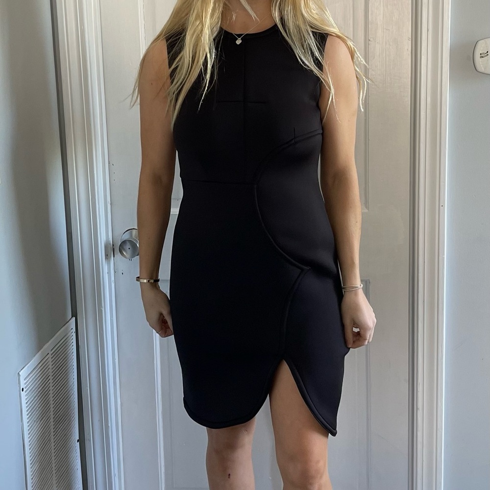 Black size 10 Yigal Azrouel midi dress